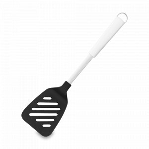 Лопатка с прорезями, 33 см, нержавеющая сталь, нейлон, белый, серия Essential, BRABANTIA, Бельгия, Кухонные лопатки
