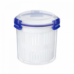 Контейнер круглый с дуршлагом, 700 мл, пластик, серия Klip It Plus, SISTEMA, Новая Зеландия, SISTEMA (Новая Зеландия)