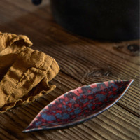 Блюдо сервировочное Vigne, 18 х 6 см, керамика, красный, синий, серия Riviera, COSTA NOVA, Португалия_00815340036701809589.jpg