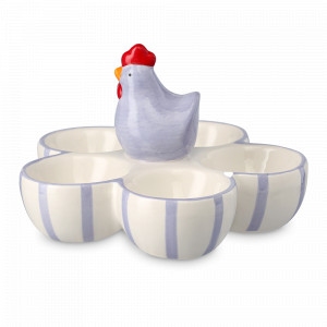 Подставка для 5-ти яиц Magic hen, 15 см, доломит, белый, декор, серия Easter Essential, TKANO, Россия, Кухонные аксессуары TKANO
