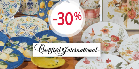 Скидки -30% на посуду Certifield Int.
