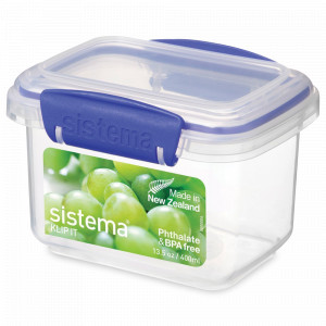 Контейнер , 400 мл, пластик, синий, серия Klip It, SISTEMA, Новая Зеландия, SISTEMA (Новая Зеландия)