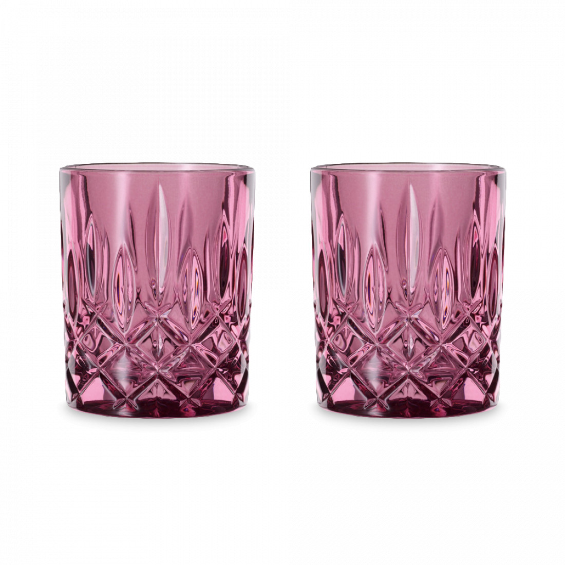 Набор из 2-х стаканов для виски, 295 мл, хрустальное стекло, малиновый, серия Noblesse, NACHTMANN, Германия