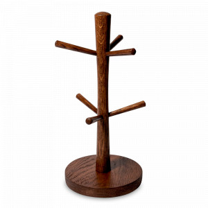 Подставка для кружек дубовая, 32 х 15 см, темно-коричневый, UNECA, Россия, UNECA (Россия)