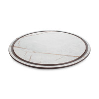 Доска круглая для нарезки и сервировки с желобом, 24 см, мраморный Грейс, композитный материал, серия Fashion, ComposeEat, Россия_00821130040582184280.jpg