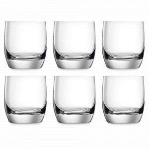 Набор из 6-ти стаканов для виски, 395 мл, бессвинцовый хрусталь, серия Shanghai Soul, LUCARIS, Таиланд, Бокалы для виски