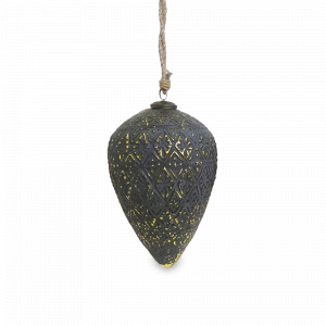 Украшение новогоднее подвес, 26 см, стекло, серый, ROOMERS FURNITURE, Нидерланды, ROOMERS FURNITURE (Нидерланды)