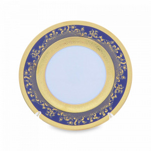 Тарелка десертная Cobalt Gold, 17 см, фарфор, белый, синий, серия Constanza 9320, FALKENPORZELLAN, Германия, Скидка до -30% на фарфор FALKENPORZELLAN