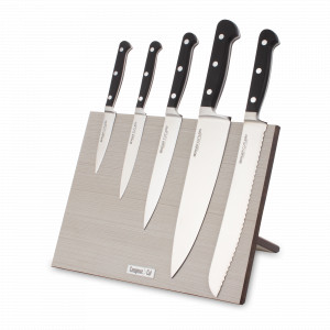Набор кухонных ножей, 5 штук, на магнитной подставке ComposeEat, серия Classic Pro, BERGER CUTLERY, Германия, Набор кухонных ножей премиум