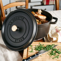 Кокот круглый, 8,35 л, 30 см, чугун, черный, серия La Cocotte, STAUB, Франция_00795640042419435944.jpg