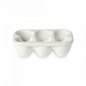 Подставка для 6-ти яиц, 18 х 12.5 см, керамика, белый, серия Fattoria, COSTA NOVA, Португалия, Подставки для яиц