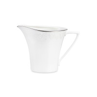 Молочник , 290 мл, костяной фарфор, белый, декор, серия Аврора Жемчуг, NARUMI, Япония