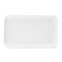 Блюдо прямоугольное, 36 х 21.5 см, костяной фарфор, белый, серия Плиссе, DECOR DE TABLE, Россия