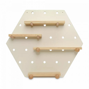 Полка - органайзер, 43 х 50 см, дерево, белый, серия Shely, BERGENSON BJORN, Великобритания, Органайзеры для хранения