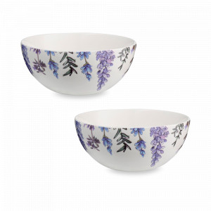 Набор салатников, 2 предмета, 15 см, фарфор, декор, серия Floral, LIBERTY JONES, Россия, Наборы тарелок для кухни