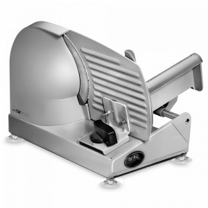 Слайсер - ломтерезка, 36,5 х 26,5 х 23,5 см, нержавеющая сталь, алюминий, серебристый, CLATRONIC, Германия, CLATRONIC (Германия)