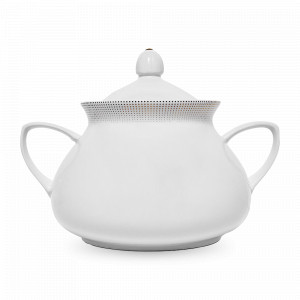 Супница , 2.8 мл, фарфор, белый, золотой, серия Meridien Gold, WALLENDORFER, Германия, Супницы белые