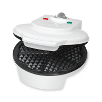 Вафельница с антипригарным покрытием, пластик, белый, CLATRONIC, Германия