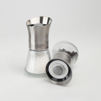 Мельница с перцем Tip Top, 14 см, металл, стекло, прозрачный, T&G, Великобритания_00818630051346553380.jpg