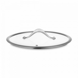 Крышка стеклянная 3Ply, 28 см, нержавеющая сталь, стекло, прозрачный, серия Etalon, LIBERTY JONES, Россия, Крышки и съемные ручки