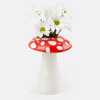 Ваза для цветов, 19 см, керамика, белый, серия Amanita, DOIY, Испания_00819740048023124052.jpg