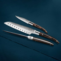 Нож кухонный для чистки DAMAS, 9 см, черная деревянная рукоять, серия Laguiole Expression, TARRERIAS BONJEAN, Франция_00822030072780655738.jpg