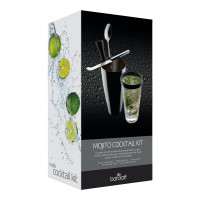 Набор для коктейлей Mojito, 4 предмета, нержавеющая сталь, серия Bar Craft, KITCHEN CRAFT, Великобритания_00818450048924807539.jpg