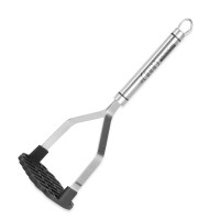 Картофелемялка , 27,5 см, нержавеющая сталь, нейлон, черный, серия Professional, KITCHEN CRAFT, Великобритания