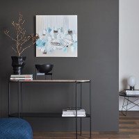 Панно декоративное Fleur, 60 х 60 см, холст, дерево, голубой, серия Art, BERGENSON BJORN, Великобритания_00819730055365487841.jpg