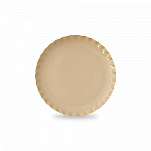 Тарелка закусочная, 19 см, фарфор, песочный, серия Onde, EASY LIFE (R2S), Италия, Плоские круглые тарелки