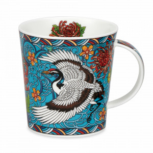 Кружка «Журавль», 320 мл, костяной фарфор, белый, декор, серия Lomond, DUNOON, Великобритания, Дорогие кружки