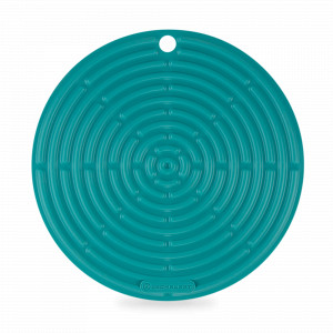 Подставка под горячее, силикон, 20 см, бирюзовый, серия Caribbean, LE CREUSET, Франция, Подставки для горячего