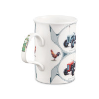 Кружка «Ретро машины Грузовой транспорт», 320 мл, костяной фарфор, декор, серия Ланкастер, ROY KIRKHAM, Великобритания_00814120064397893575.jpg
