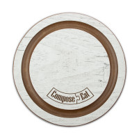 Подставка под кружку Бирдекель, круглая, диам. 95 мм, дуб белый, серия Fashion, ComposeEat, Россия
