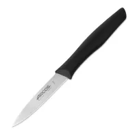 Нож кухонный для чистки 8,5 см, рукоять черная, серия Nova, ARCOS, Испания, 