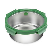 Ланч-бокс , 1,5 л, нержавеющая сталь, зеленый, SMART SOLUTIONS, Россия