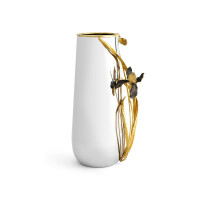 Ваза для цветов «Черный ирис», высота: 35 см, материал: латунь, нержавеющая сталь, серия Black Iris, MICHAEL ARAM, США_00804890045324534256.jpg