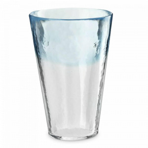 Стакан для пива, 13.5 см, 400 мл, стекло ручной работы, голубой, серия Awadachi, TOYO SASAKI GLASS, Япония, Бокалы и кружки для пива