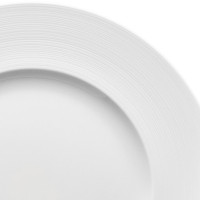 Тарелка обеденная, 27 см, костяной фарфор, белый, рельеф, серия Терраса, NARUMI, Япония_00820340046746139258.jpg