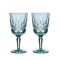 Набор из 2-х бокалов Colors для вина, 355 мл, хрустальное стекло, голубой, серия Noblesse, NACHTMANN, Германия, 