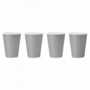 Набор из 4-х чайных стаканов, 320 мл, фарфор, серый, серия Andy, VIVA Scandinavia, Дания, Скидка до -20% на Viva Scandinavia