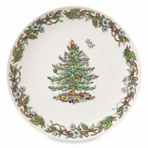 Блюдо круглое глубокое «Эксклюзив», 30 см, фаянс, декор, серия Рождественская ель, SPODE, Великобритания, SPODE (Великобритания)