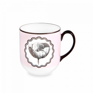 Кружка , 430 мл, фарфор, розовый, серия Herbariae, VISTA ALEGRE, Португалия, Дорогие кружки