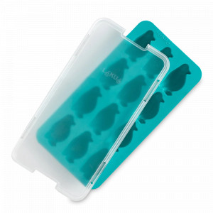 Форма для льда «Пингвины», 23 х 11.8 см, каучук, полипропилен, бирюзовый, серия Ice, LEKUE, Испания, Ice LEKUE
