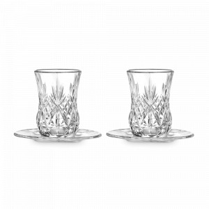 Набор из 2-ти чайных пар - армудов, 140 мл, хрустальное стекло, серия Melodia, RCR, Италия, Чайные пары