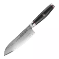 Нож кухонный Сантоку 16,5 см, Santoku, дамасская сталь, серия Ypsilon (193 слоя), YAXELL, Япония, 