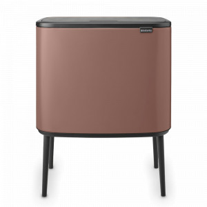 Контейнер для раздельного сбора мусора, 11 + 23 л, нержавеющая сталь, светло-коричневый, серия BO TOUCH BIN, BRABANTIA, Бельгия, Мусорные ведра и корзины