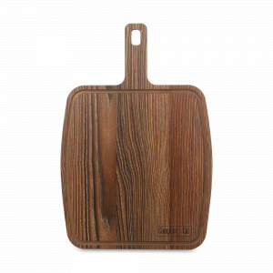 Доска сервировочная с ручкой, с желобом, 36х25 см, ясень рибейра, серия Fashion, ComposeEat, Россия, Сервировочные доски