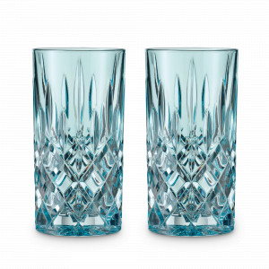 Набор из 2-х высоких стаканов Fresh Colors, 395 мл, хрустальное стекло, голубой, серия Noblesse, NACHTMANN, Германия, Скидка до -60% на хрусталь Nachtmann