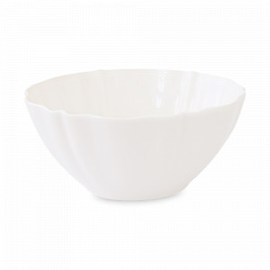 Салатник , 1.2 л, 19.5 см, фарфор, белый, серия Perle, EASY LIFE (R2S), Италия, Салатники белые